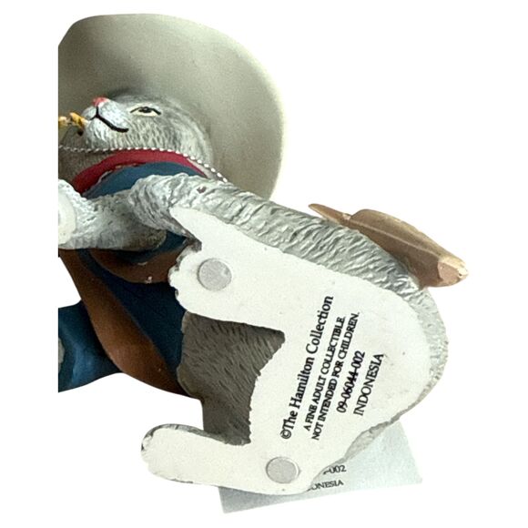 Hamilton Spurs 'N Fur One Bad Out-Claw Cowboy Cat Figurine 2016 Tag - Picture 7 of 7